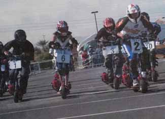 Josef Newgarden’s gift of a motorized scooter gave the future INDYCAR champ (racing No. 6 here) his first exposure to competitive racing.